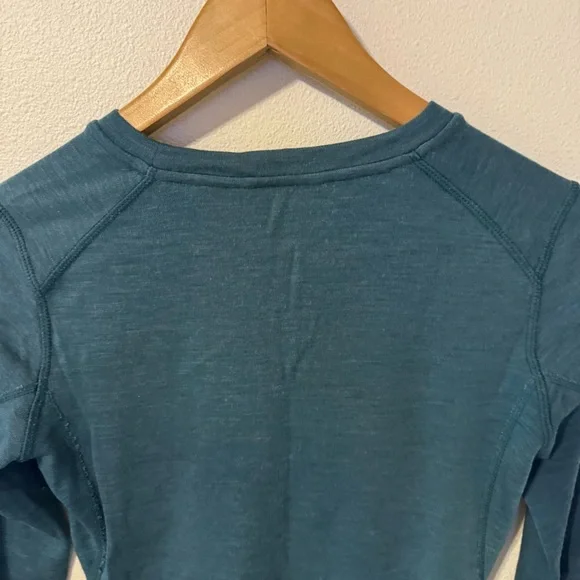 Smartwool Merino Base Layer Long Sleeve Crew Tee Teal Outdoor-Medium - Picture 7 of 10